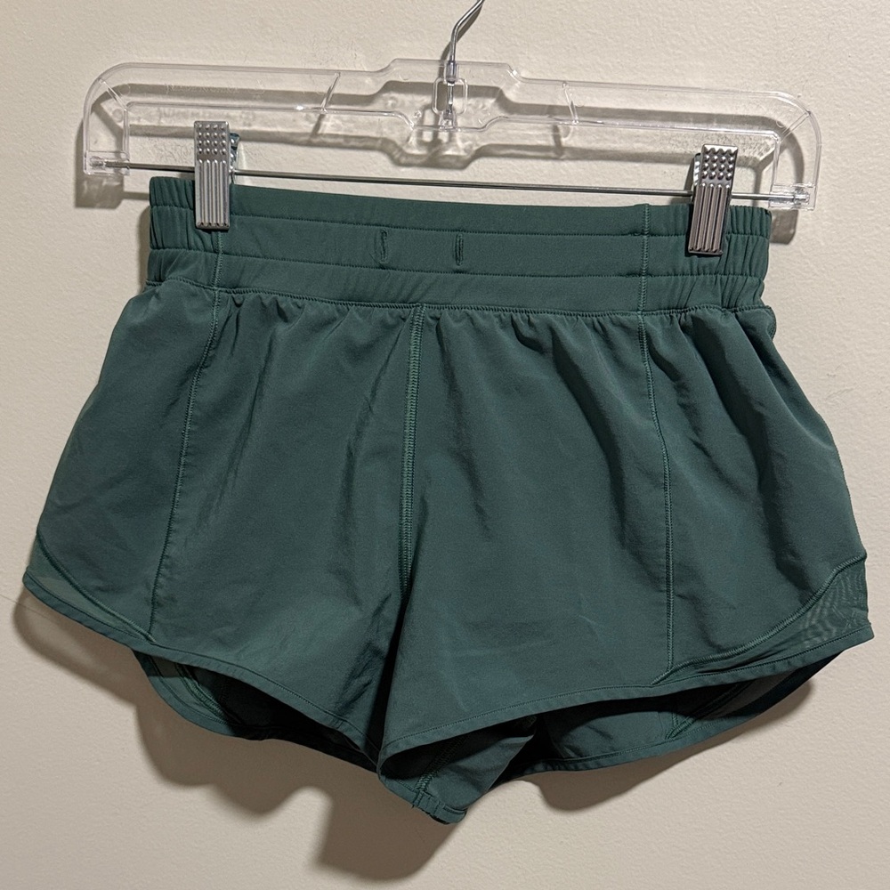 CRZ YOGA Dark Green Athletic Shorts